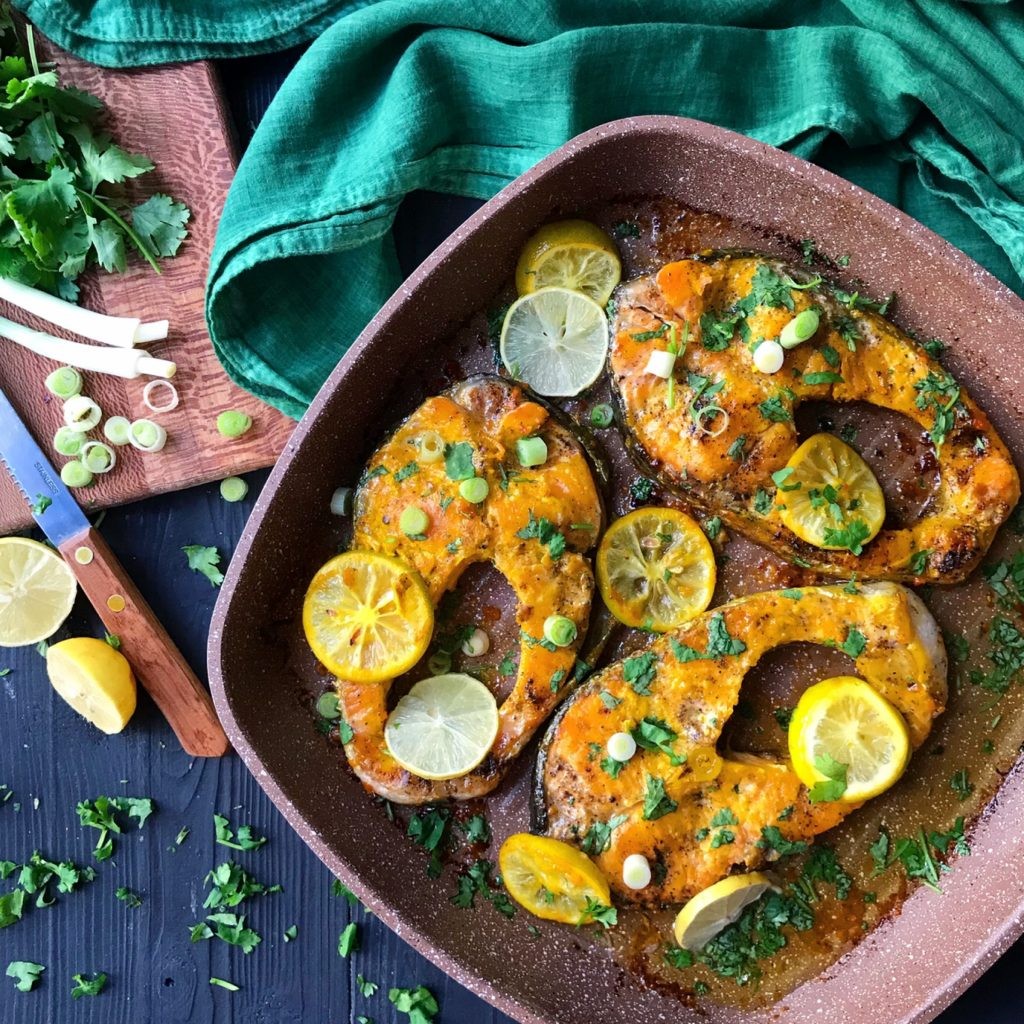 آموزش و طرز تهیه ماهی با سس لیمو