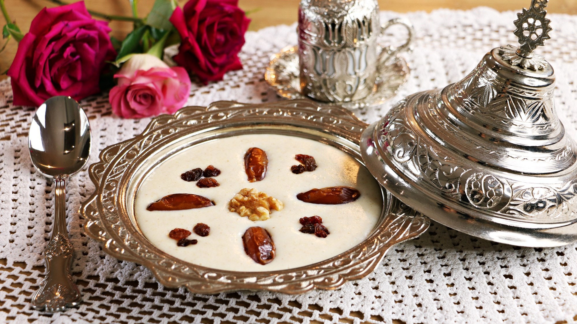 تلبینا جو با عسل سوپ مقوی ترکیه ایی