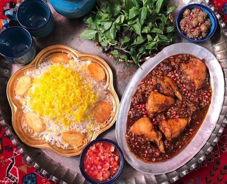 طرز تهیه مرغ ناردونی