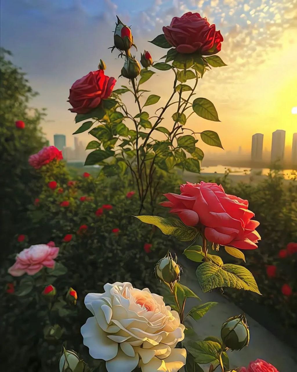 میان باغ گل سرخ، های و هوی دارد!