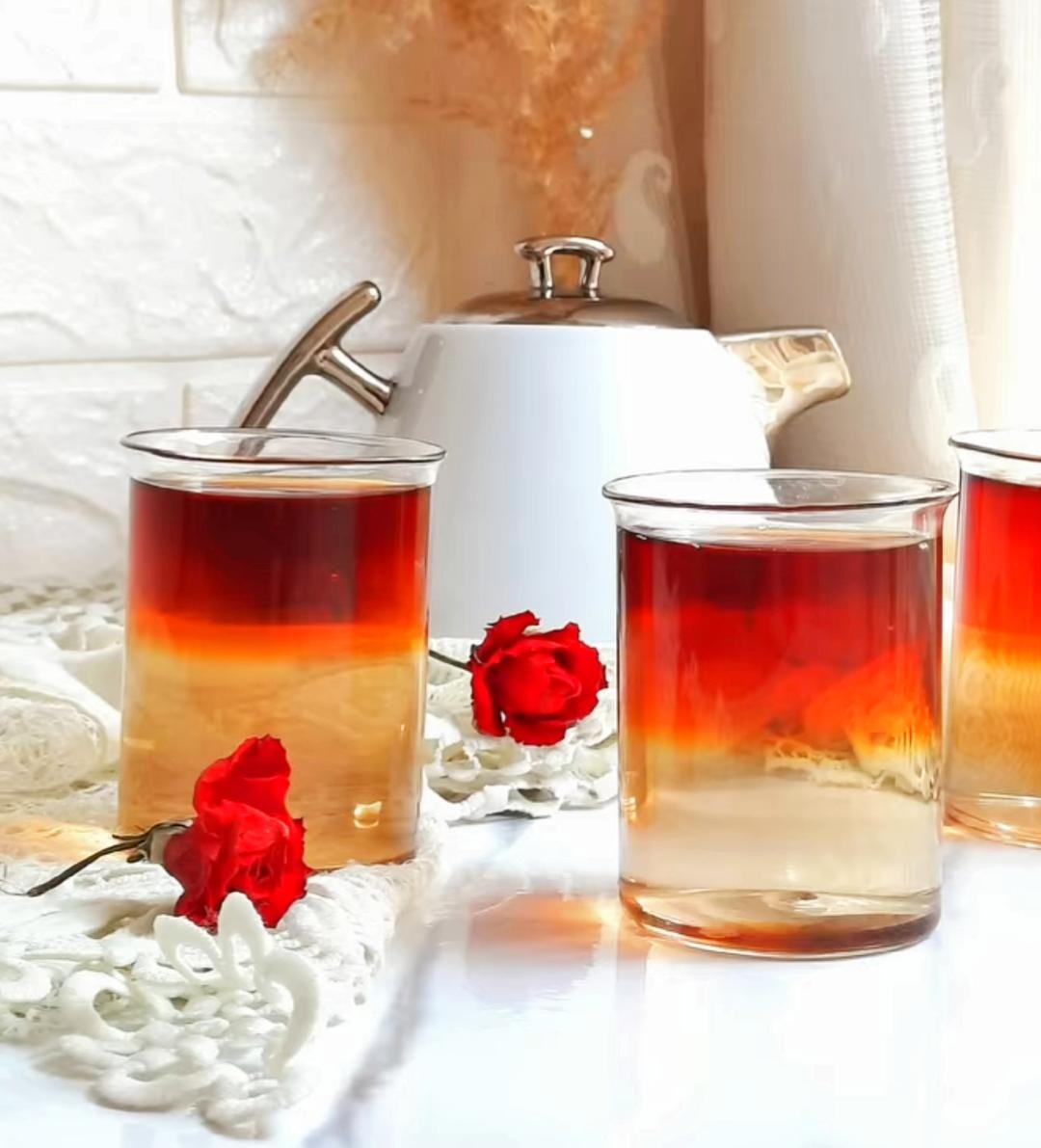 طرز تهیه چای دو رنگ