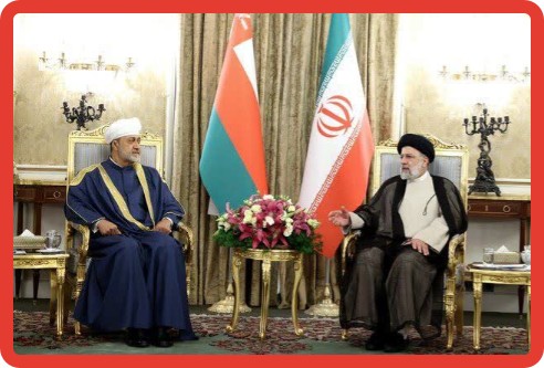 دیدار دوجانبه رئیسی و هیثم بن طارق