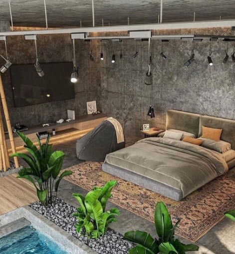ایده دیزاین اتاق خواب خاکستری