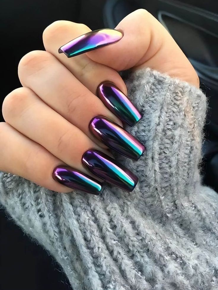 ایده طراحی ناخن کروم