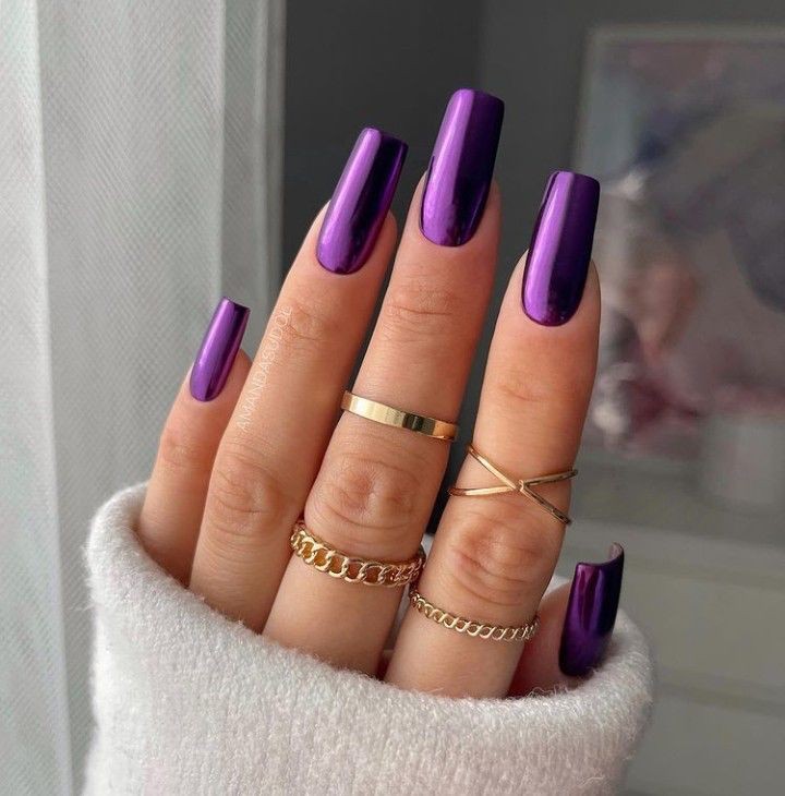ایده طراحی ناخن کروم