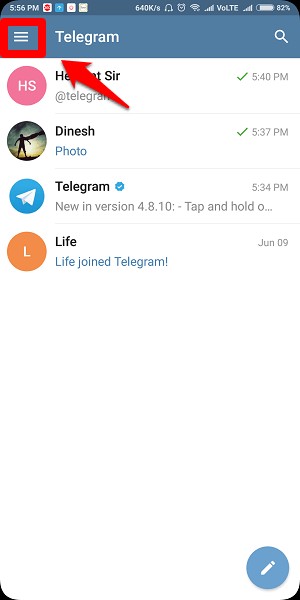 نحوه مخفی کردن آخرین بازدید در تلگرام