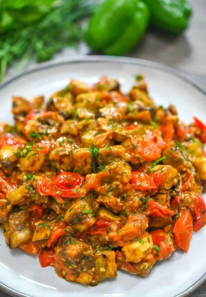 طرز تهیه بادمجان با سس گوجه فرنگی