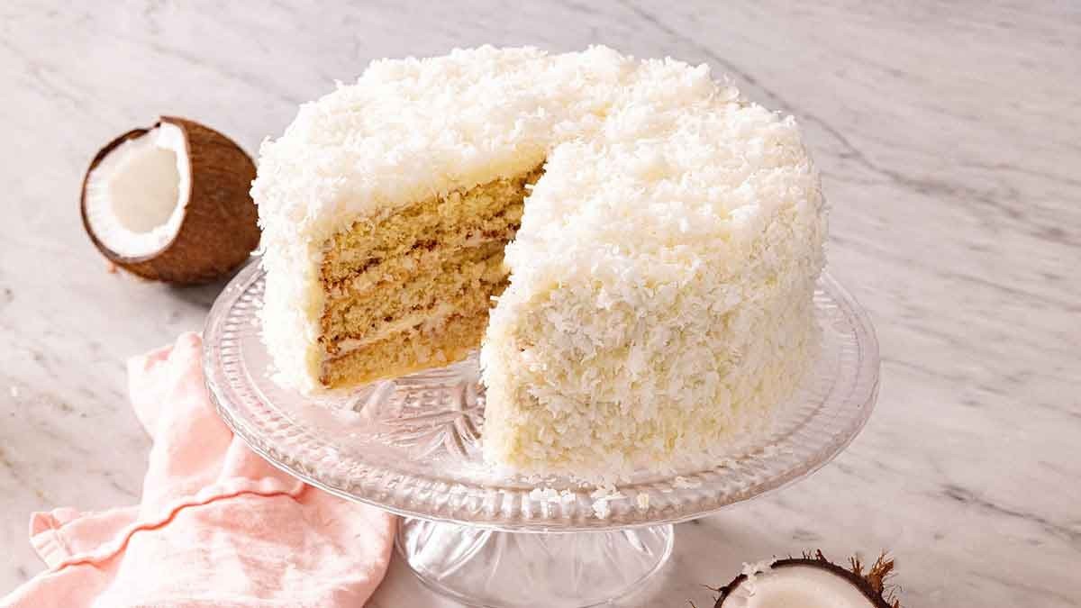 طرز تهیه انواع کیک نارگیلی