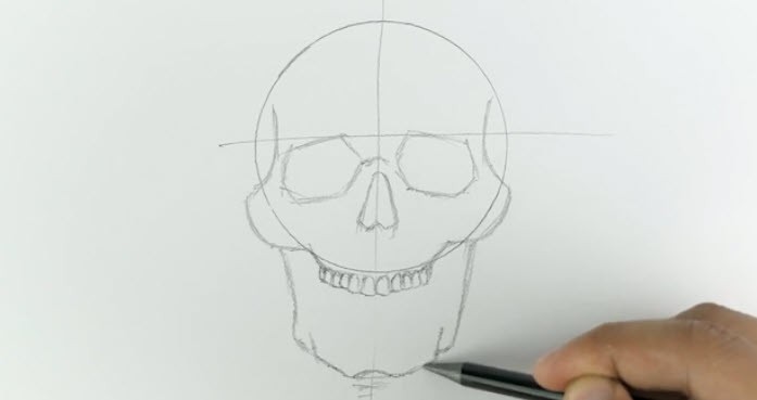 آموزش مرحله به مرحله کشیدن جمجمه برای مبتدی ها