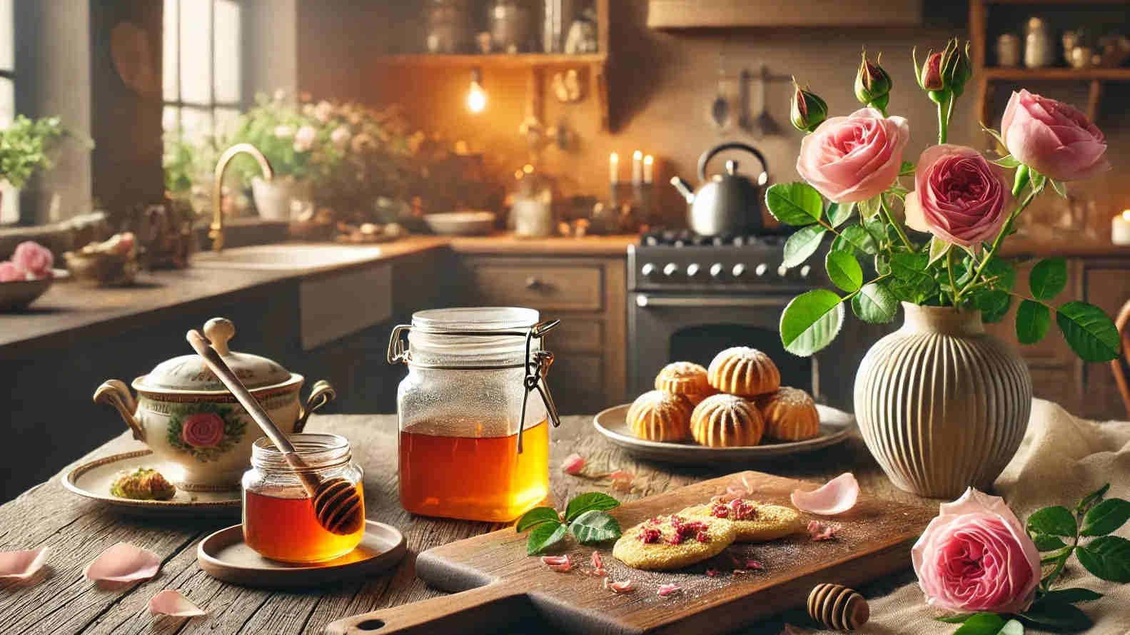 گل‌های رز خوراکی: نحوه استفاده در آشپزی و شیرینی پزی