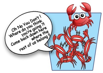ذهنیت خرچنگی (Crab mentality) یعنی چه؟