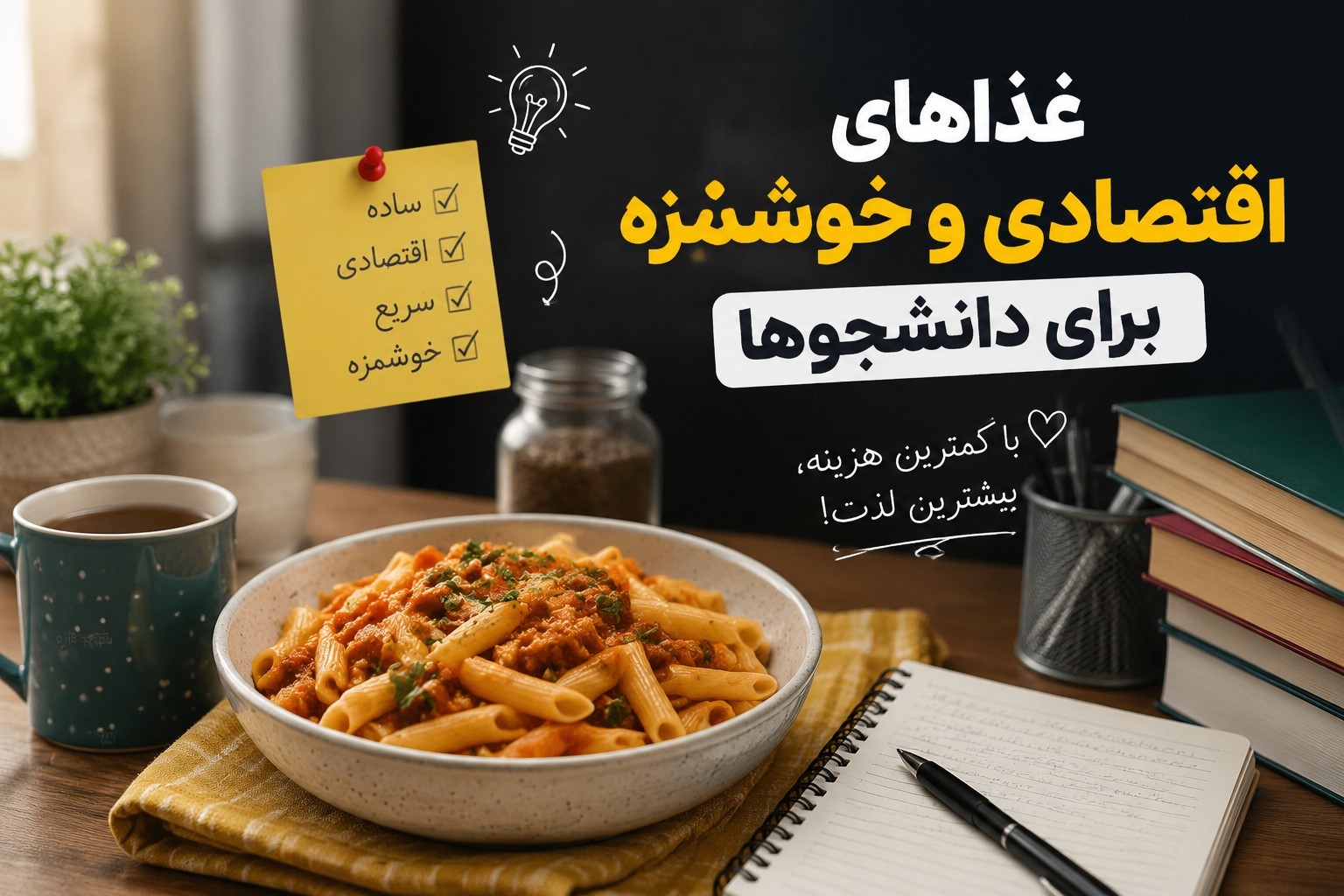 غذاهای اقتصادی و خوشمزه برای دانشجوها