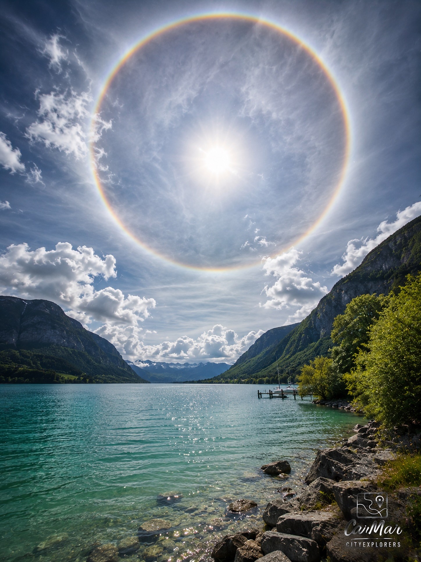 پدیده طبیعی شگفت‌انگیز هاله خورشیدی (Solar Halo) 