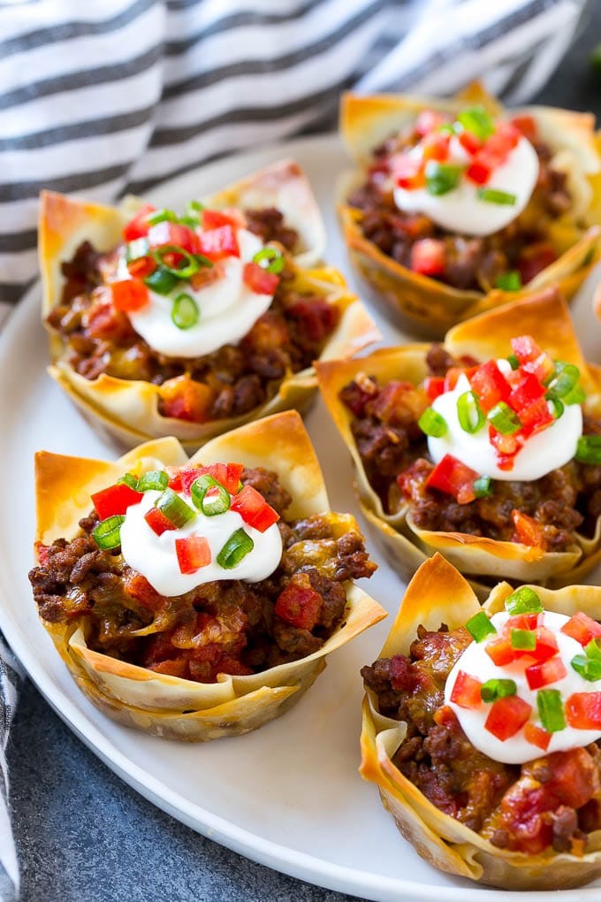 طرز تهیه کاپ‌های تاکو با گوشت گاو و پنیر