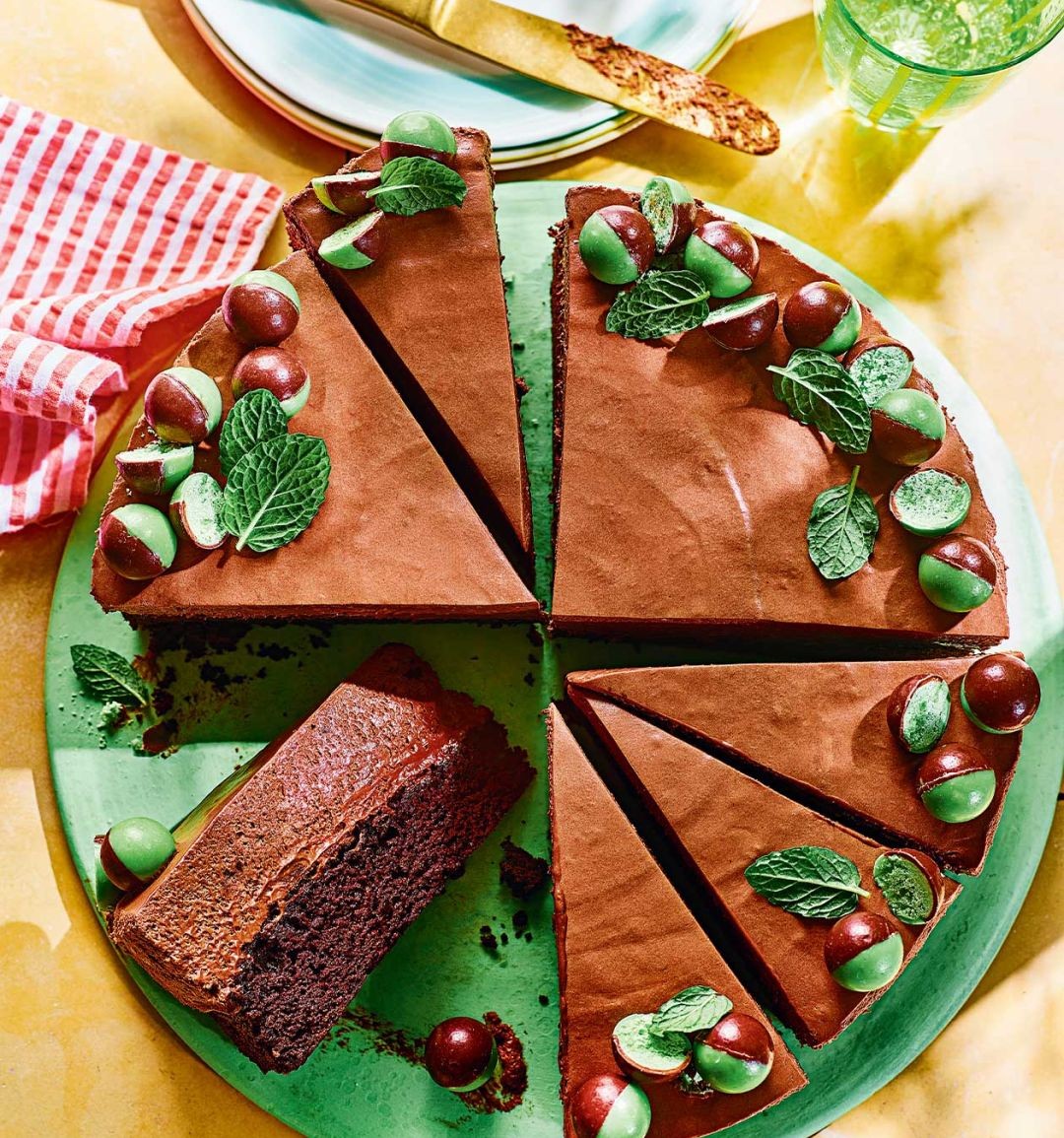 طرز تهیه کیک موس نعنا و شکلات