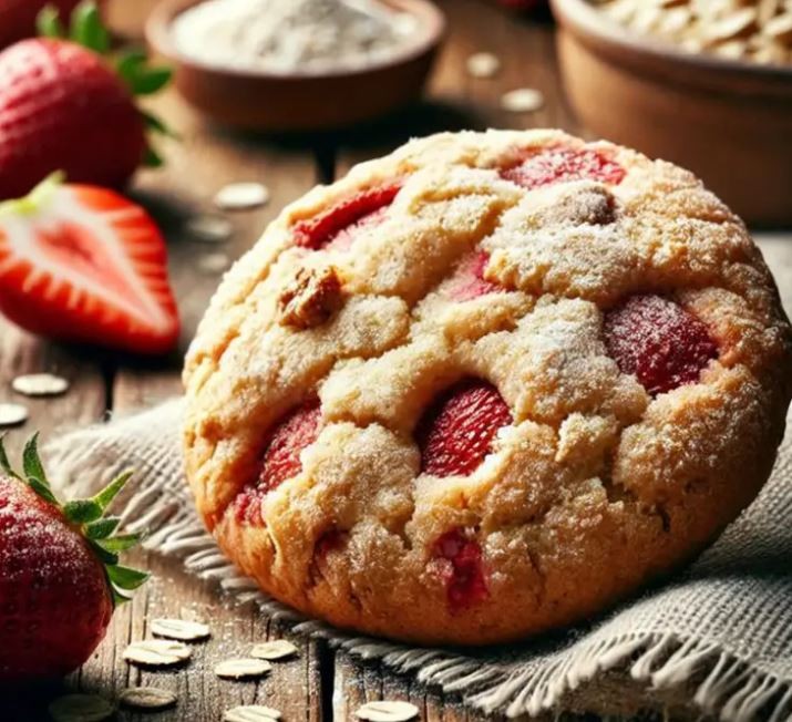 طرز تهیه کوکی‌های توت‌فرنگی برای صبحانه