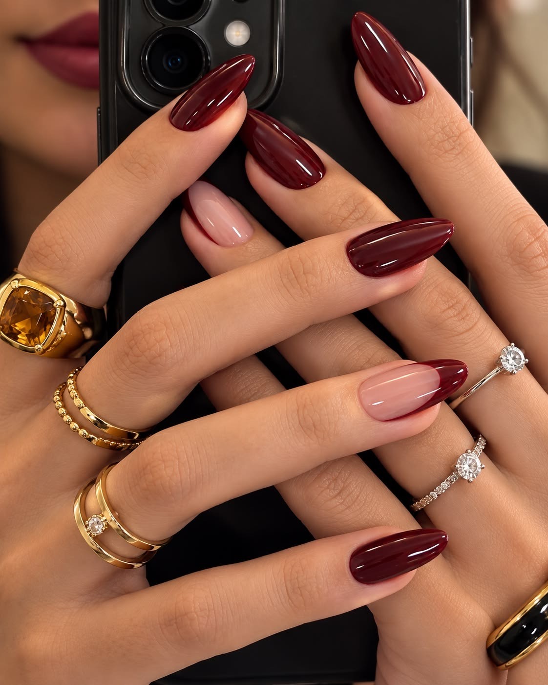 ایده طراحی ناخن پاییز ترند ۲۰۲۶