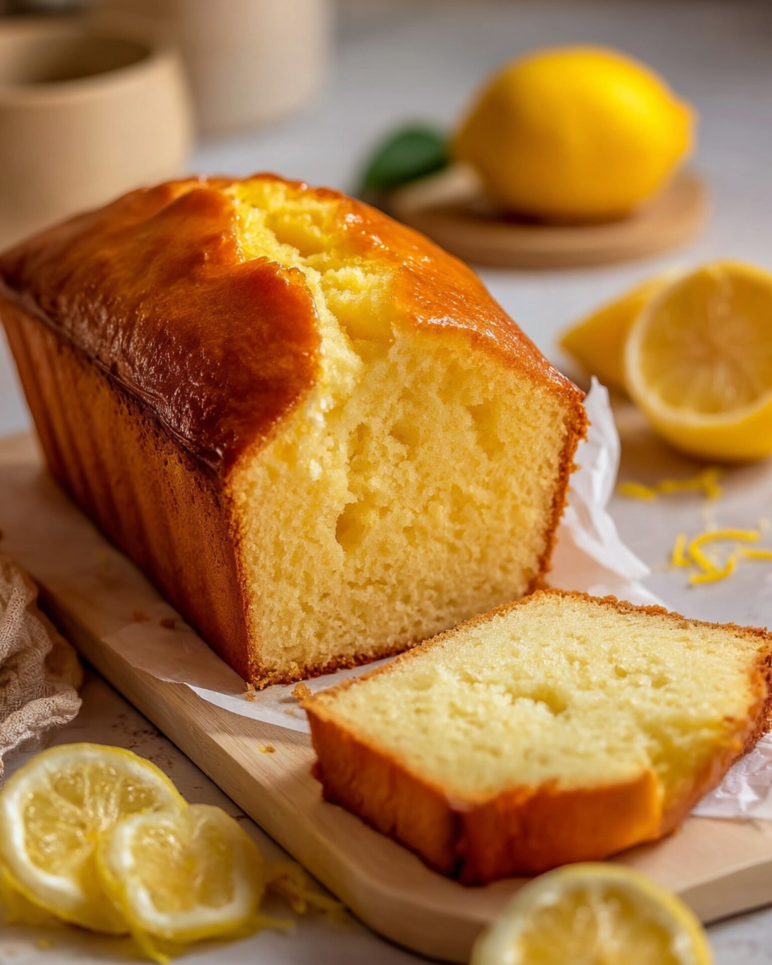 طرز تهیه کیک لیمویی پف‌دار با ماست