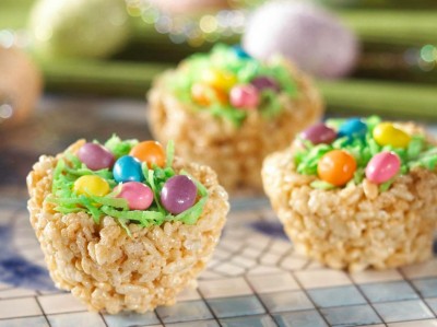 دستور العمل لانه پرنده با غلات برنج Krispies