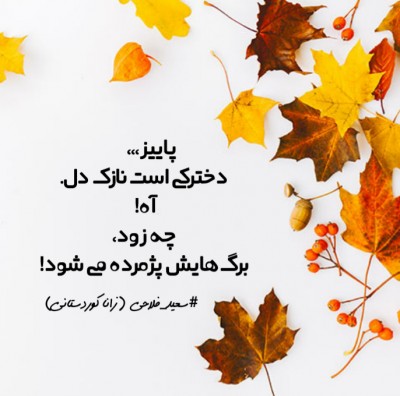 شعرهای عاشقانه ای از سعید فلاحی 