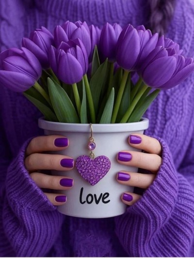 والپیپر بنفش برای گوشی