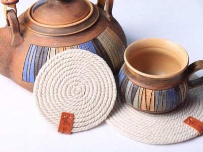 چگونه زیربشقابی طنابی مدرن بسازیم؟