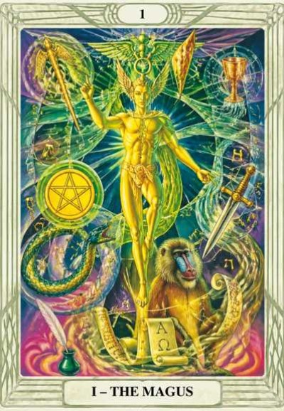 تفسیر کارت ۱ ( The Magus _ جادوگر ) در سیستم تاروت تحوت
