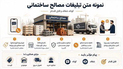 متن تبلیغات مصالح ساختمانی [5 روش تبلیغات مصالح ساختمانی]