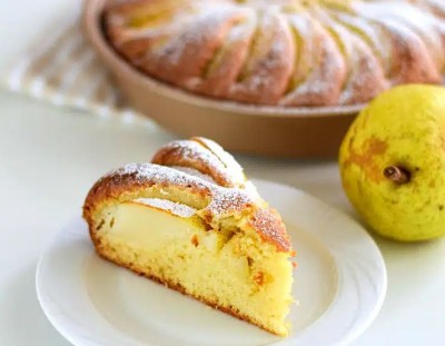 طرز تهیه کیک گلابی ایتالیایی خانگی