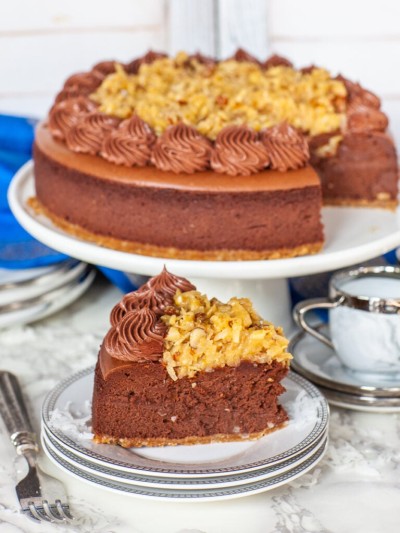 طرز تهیه چیزکیک شکلاتی آلمانی با باترکریم 